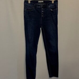 Free People High Rise Skinny Jeans Button Fly Dark Wash W29 61855 16515125